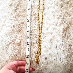 Vintage goldtone long necklace